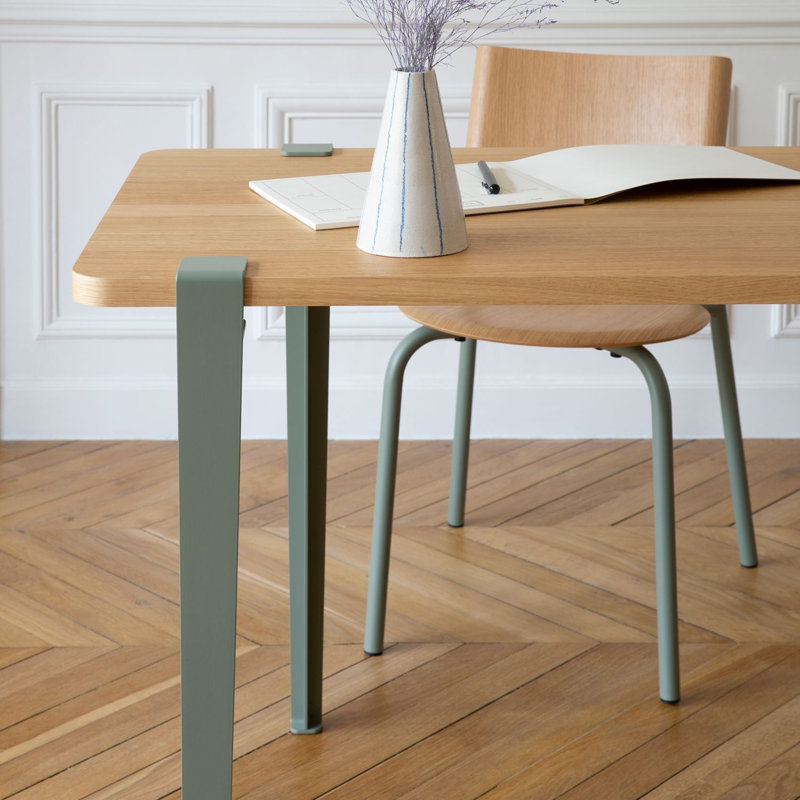 Tiptoe Steel Table Legs, Eucalyptus Grey