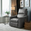 Fauteuil inclinable électrique moderne Inniss en cuir véritable de 80,5 cm de large avec fonction pivotante et planante et port USB-1836964301