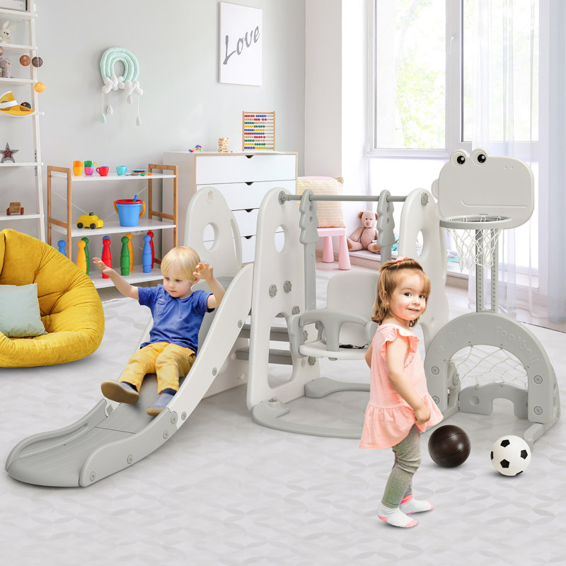 Portique 6 en 1 pour tout-petits, Gris