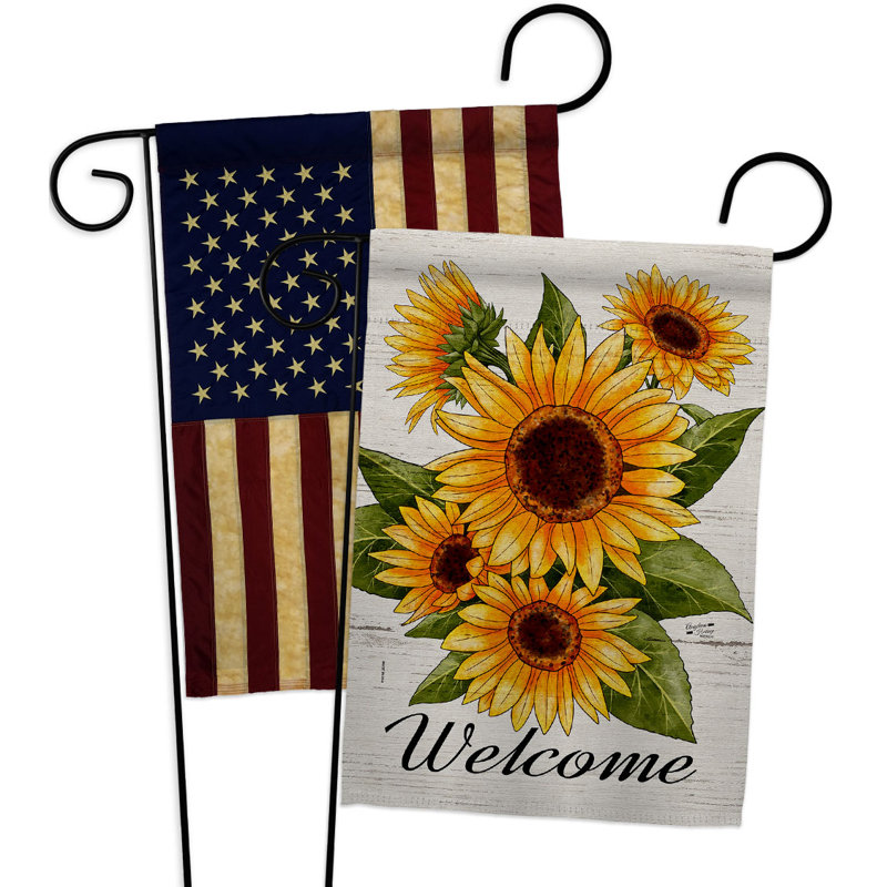 Double Sided 18.5 in. H x 13 in. W Polyester Garden flag