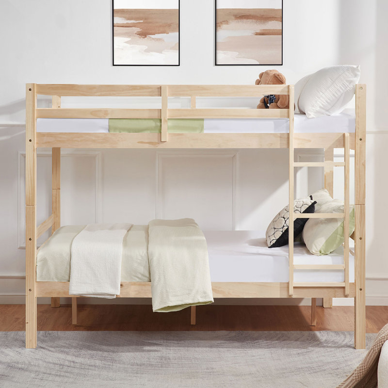 Lit superposé, Beige, Lit superposé double sur double