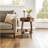Aberta Walnut Finish Accent Table