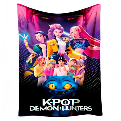 Caricature Kpop Demon Hunters Merch, 59 po x 51 po Kpop Demon Hunters