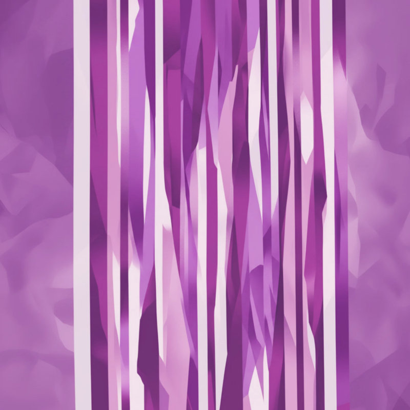 Tapis de bain abstrait à rayures verticales, L 34 po x L 21 po, Medium Purple Light White