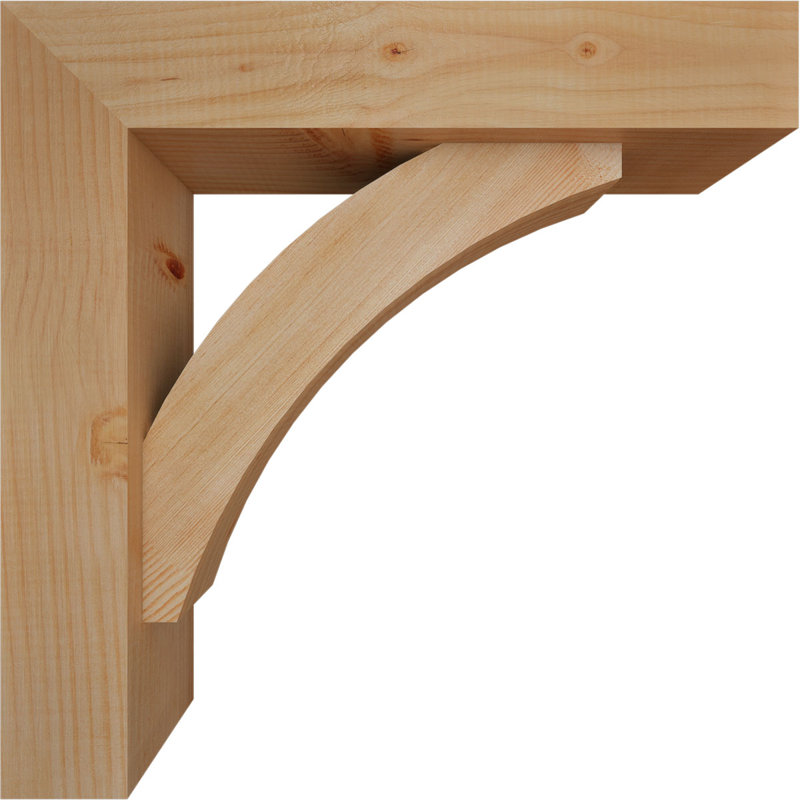 Support de bloc Thorton avec entretoise décalée, 22 X 22, Sapin Douglas de l 5 1/2 po (lisse)
