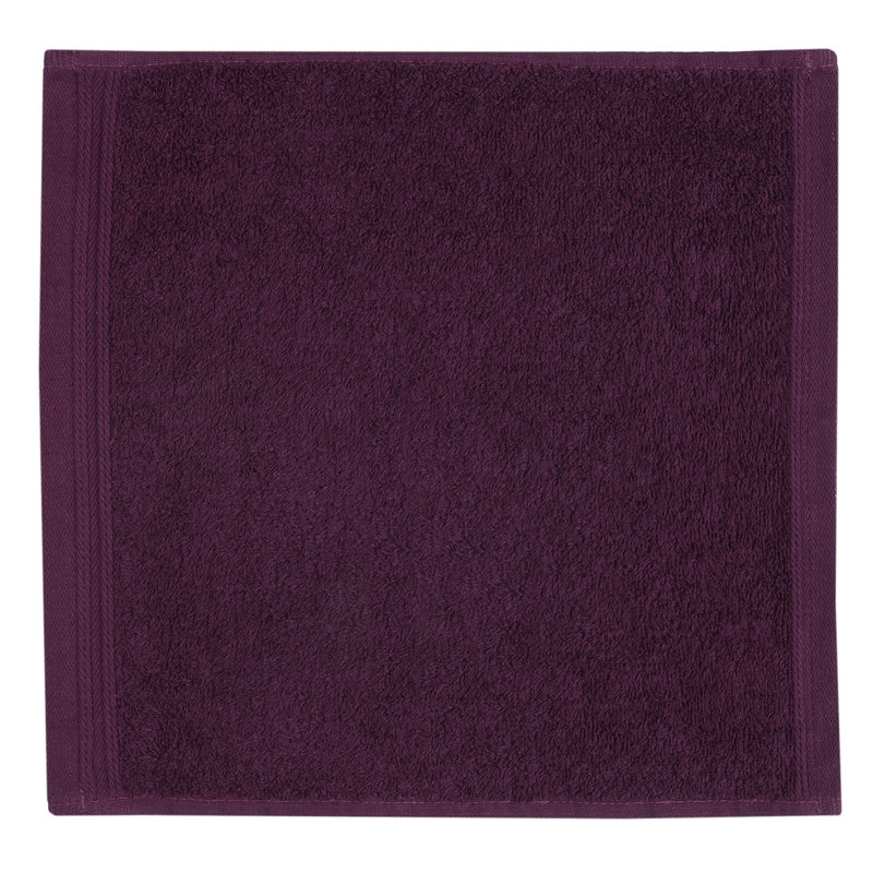 Essuie-mains 100% coton Alexandra, Prune