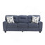 Mobilier de salon contemporain en bois et chenille-489183101