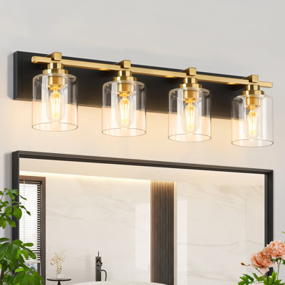 Modern Bathroom Light Fixtures Over Mirror, Vanity Lights for  E26 Socket (Bulbs Not Included)
