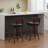 Upholstered Faux Leather Counter Height Swivel Barstools-1557093240