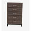Garde-robe simple en bois 5 pièces