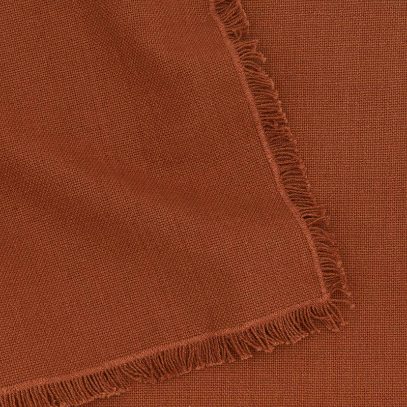 Essential 100% Cotton Rectangle Placemats, Terracotta