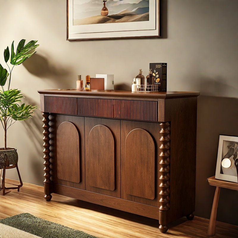 Buffets rétro en bois manufacturé polyvalent