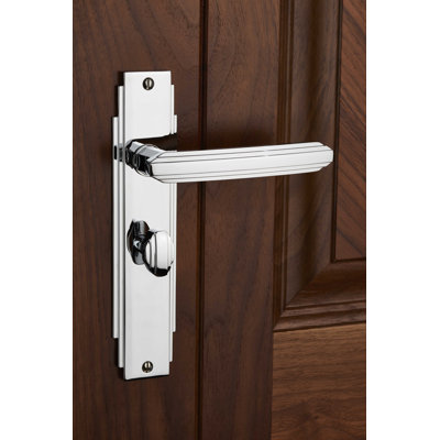 Art Deco Bathroom Door Handle