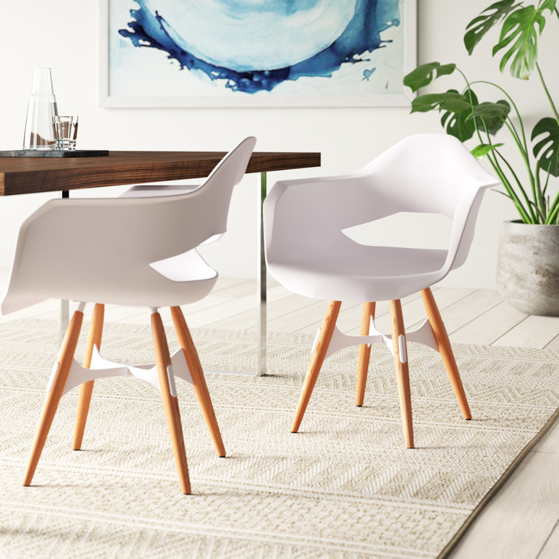 Chaise avec accoudoirs ZigZag, Naturel