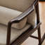 Chaise berçante de salon en bois massif