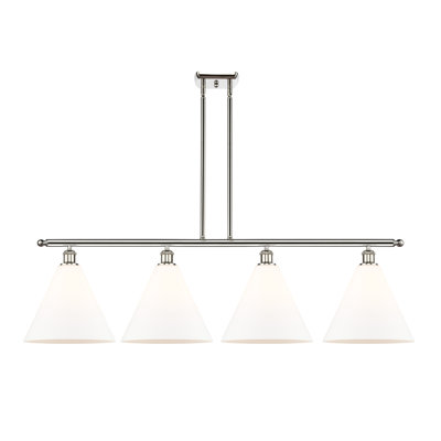 Luminaire suspendu linéaire à 4 lumières pour îlot de cuisine Amelia-Leigh