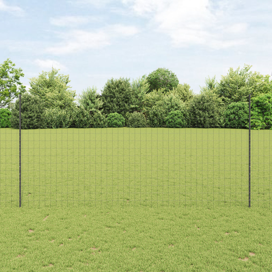 Fence with Post Segment Outdoor Barrier Garden Terrace Divider Boundary