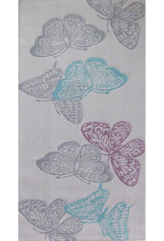 Machine Woven Grey Indoor Rug, Rectangle 60cm W x 110cm L