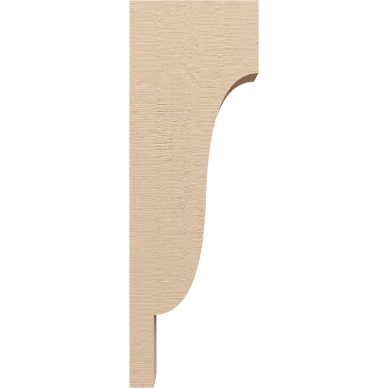 Bois de cèdre brut Newport, grain de bois TimberThane, brun clair apprêté, H 24 po x l 4 po x P 8 po
