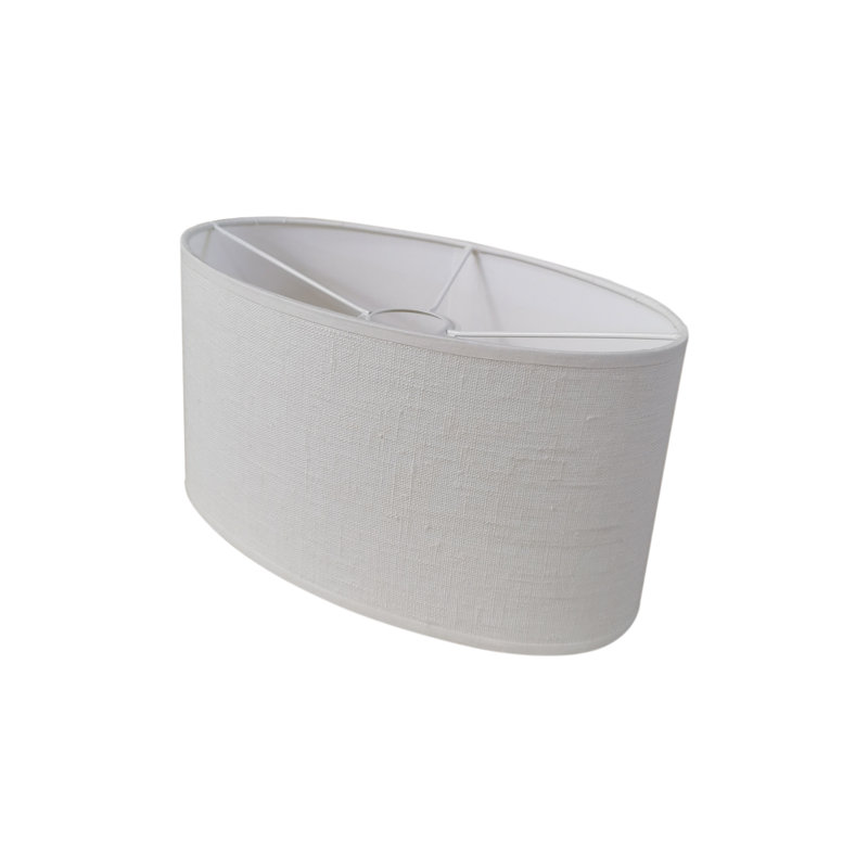 Marielle 1 - Light White Elipse Pendant, 28cm H x 45cm W x 22cm D, Dark Grey