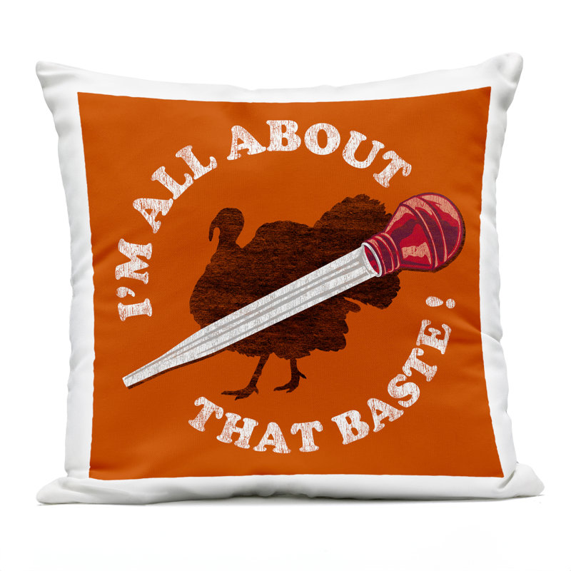 All About That Baste Outdoor Printed Pillow design by Jedco Brands, Inc.