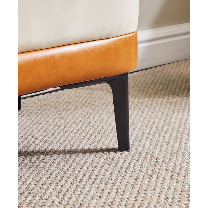 Banc de luxe tapissier 39,37 pouces, H 14,57 po x l 39,37 po x P 15,75 po