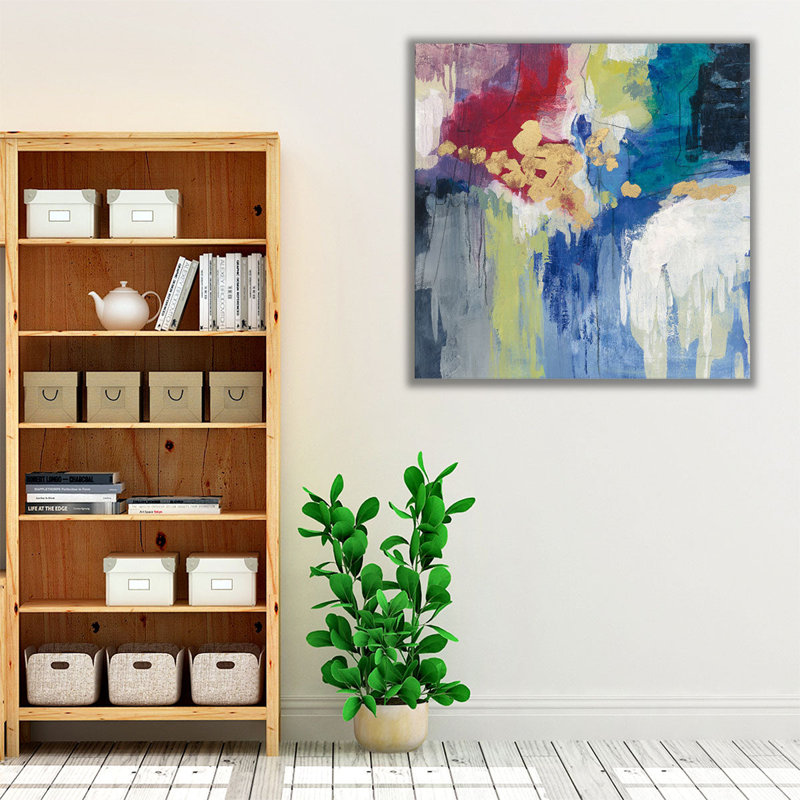 Sparkle Abstract III - reproduction d'art sur toile, H 12 po x l 12 po