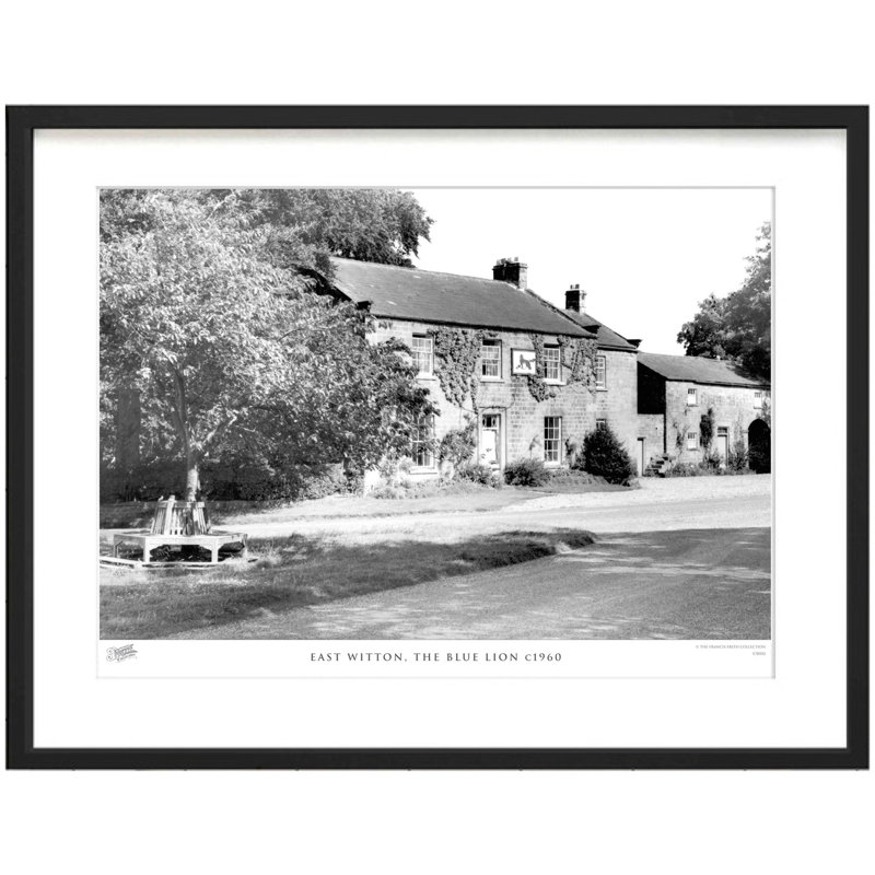 East Witton, The Blue Lion C1960 - Single Picture Frame Print, 45cm H x 60cm W x 2.3cm D