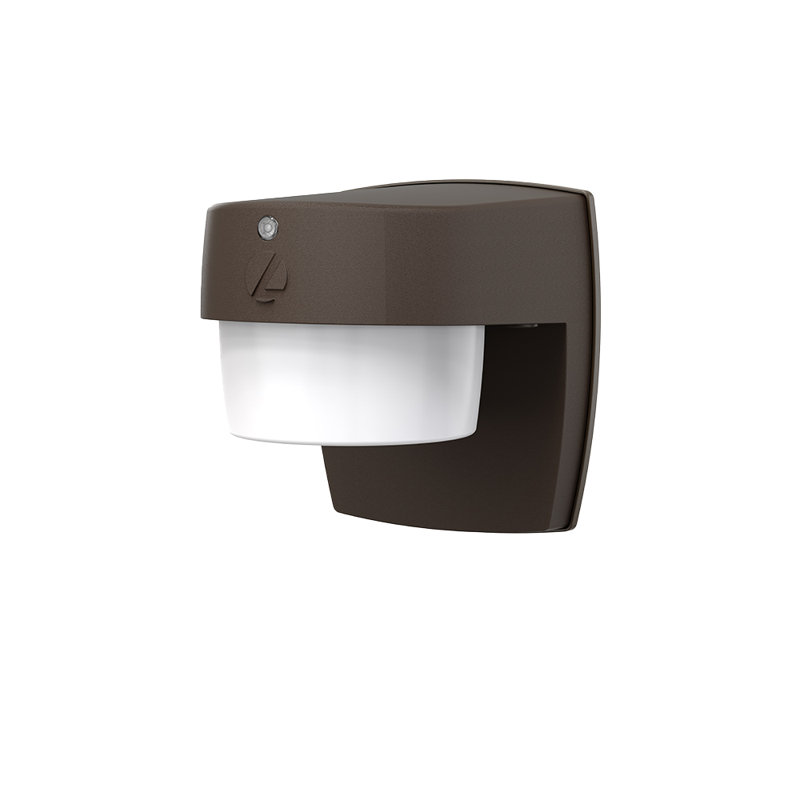 Dark Bronze LED Wall Sconce with White Shade