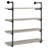 Shannock 46'' H Stainless Steel Floating Bookcase-368225511-294782416