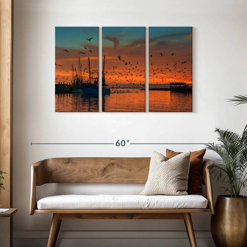 Mehar Shem Creek Ship, 28" H x 45" W
