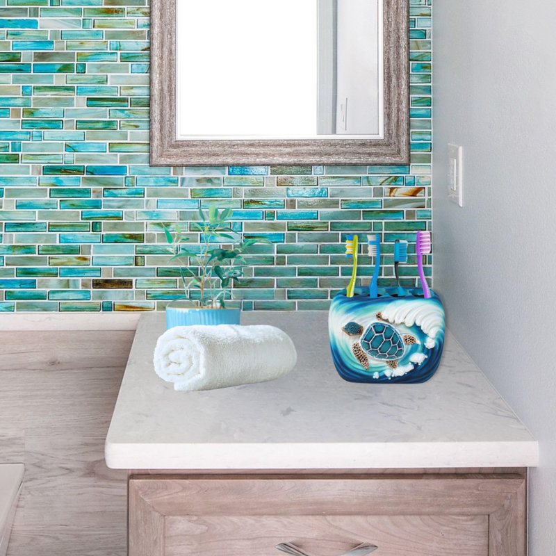 Porte-brosse à dents en résine