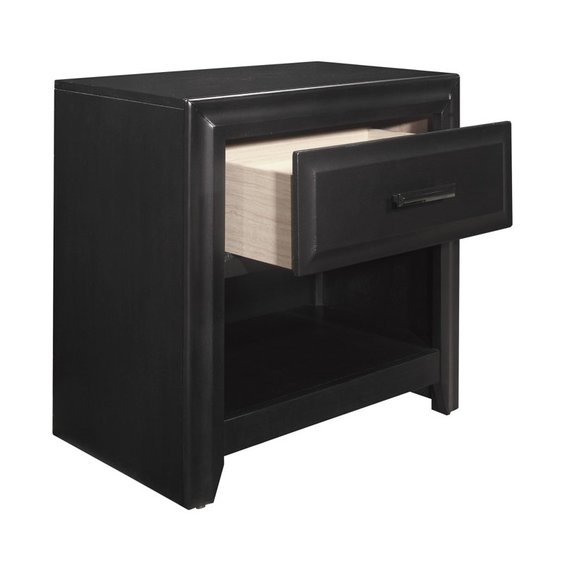 Table de chevet avec rangement de style moderne avec tiroir 1pc
