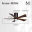 Irene Flushmount Light Kit 5 Blade LED Ceiling Fan-363965523-400726662-400583225