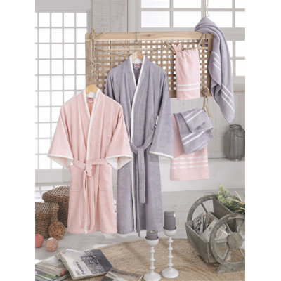 Rayon From Bamboo Mid-Calf Bathrobe with Pockets