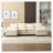 Odas 110.63'' Modular Sofa-1248784162
