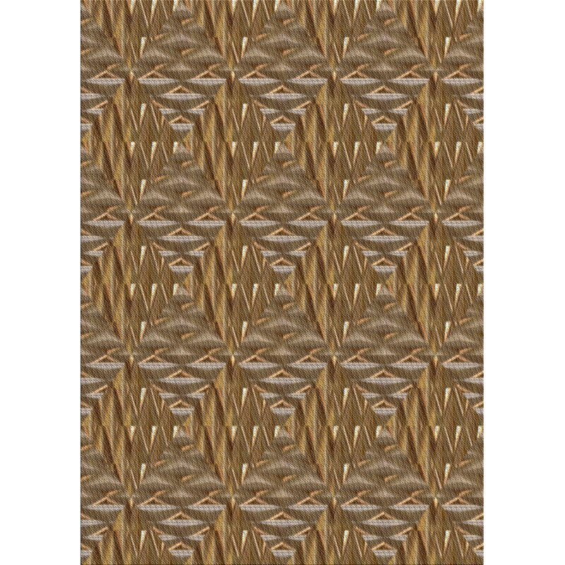 Tapis brun clair en laine touffeté à la main Rajmund