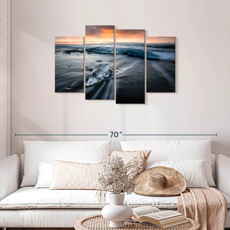 Lynelle Iceberg At Sunrise At Jokulsarlon Lagoon I, 27" H x 43" W
