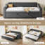 Upholstered Daybed with Trundle Bed