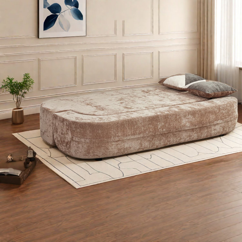 Canapés à compression, canapé-lit moderne convertible en peluche 78,74 pouces pour la maison