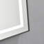Miroir de salle de bain 55 po x 28 po à DEL avec façade et rétroéclairage, miroir de meuble-lavabo mural