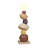 Brown + White Plastic + Resin Free form Floor Lamps