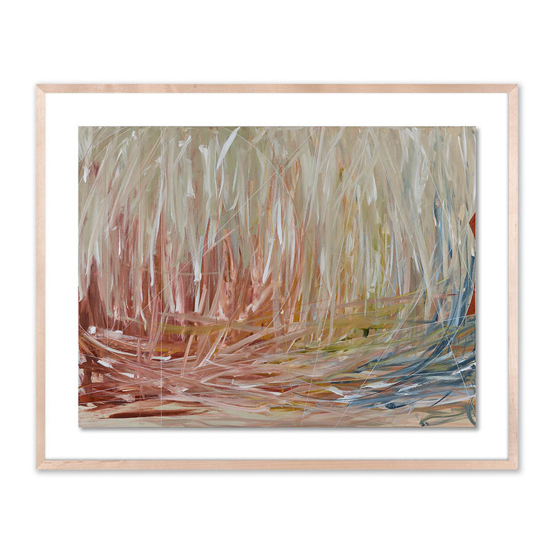 Coppertone 4 Painting by Kimmy Quillin, Natural, 32" H x 40" W x 2.5" D