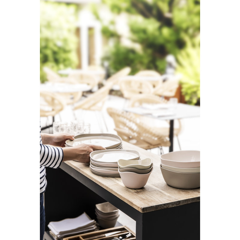 Brume Porcelain Salad/Dessert Plate, Gray