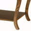 Table d'appoint carrée 18 po avec tablettes de rangement ouvertes à 3 niveaux, table de bout à pieds courbés pour le salon, table de chevet traditionnelle-1504296136-1593668336