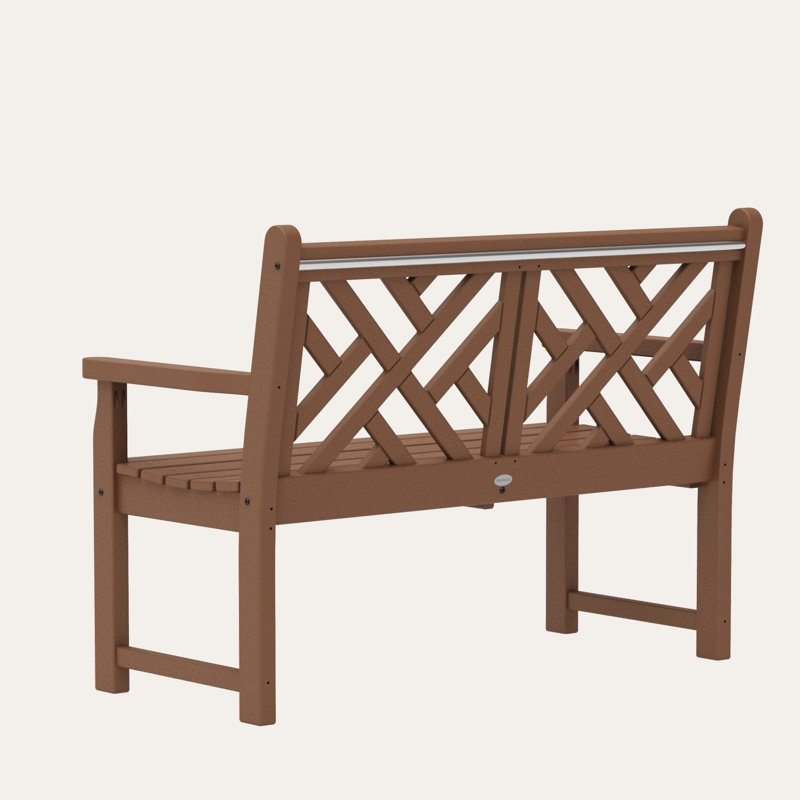 POLYWOOD Chippendale 48" Bench, Teak