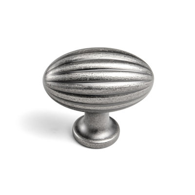 Oval-Shaped With Striped Knob