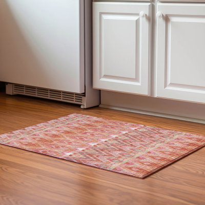 Premium Machine Washable Cerrito Pink Rug