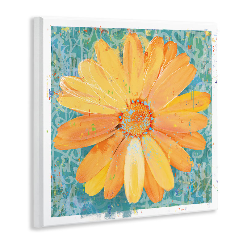 Plaque murale Urban Daisy over Graffiti, design par Porter Hastings