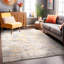 Tapis géométrique gris / jaune / ivoire-1729562595